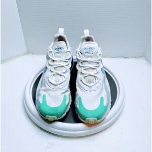 Nike Air Max 270 React White Multicolor Womens Sneakers Size 8 US